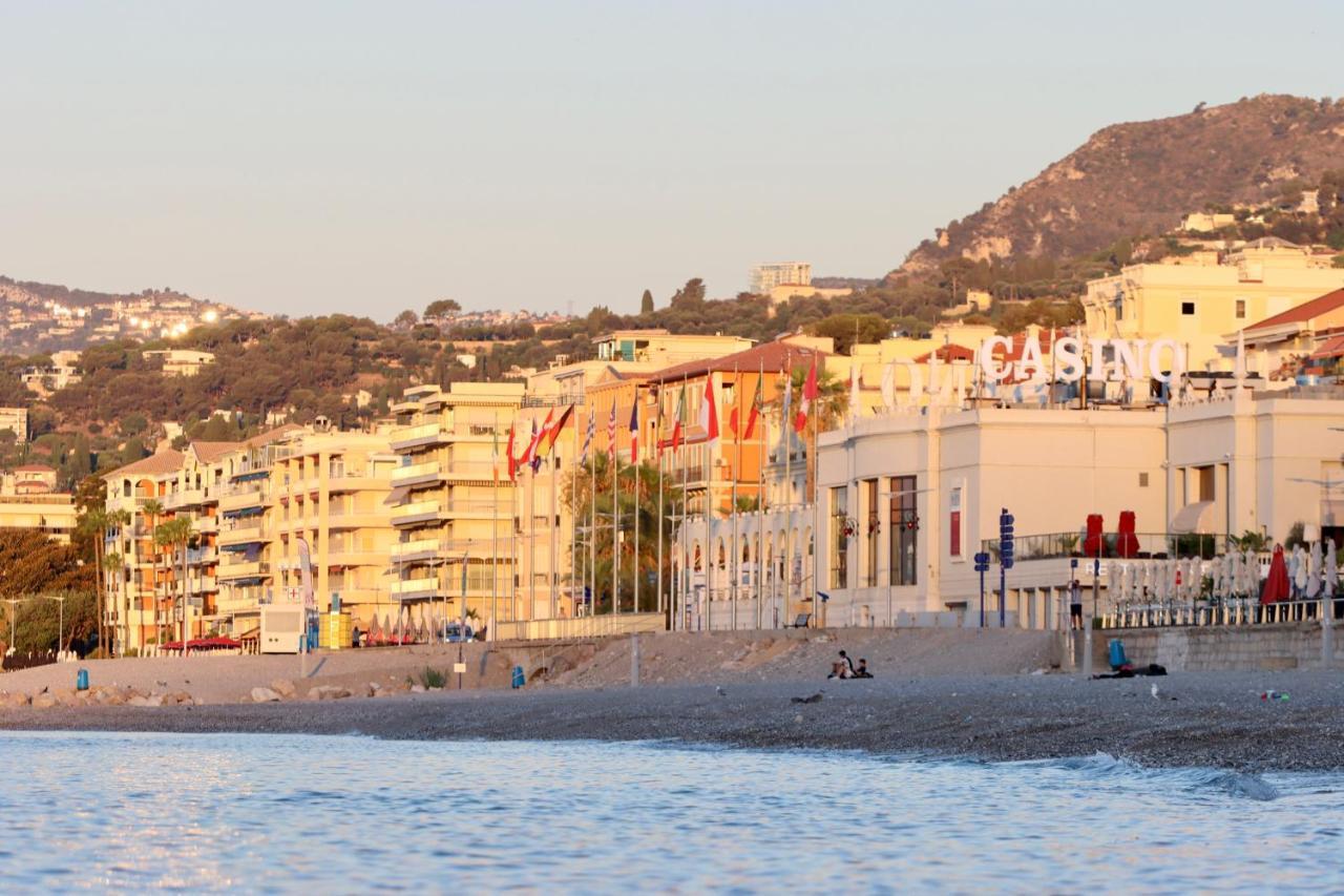 "Terrasse Du Bristol", Imprenable Vue Mer Menton Exteriör bild