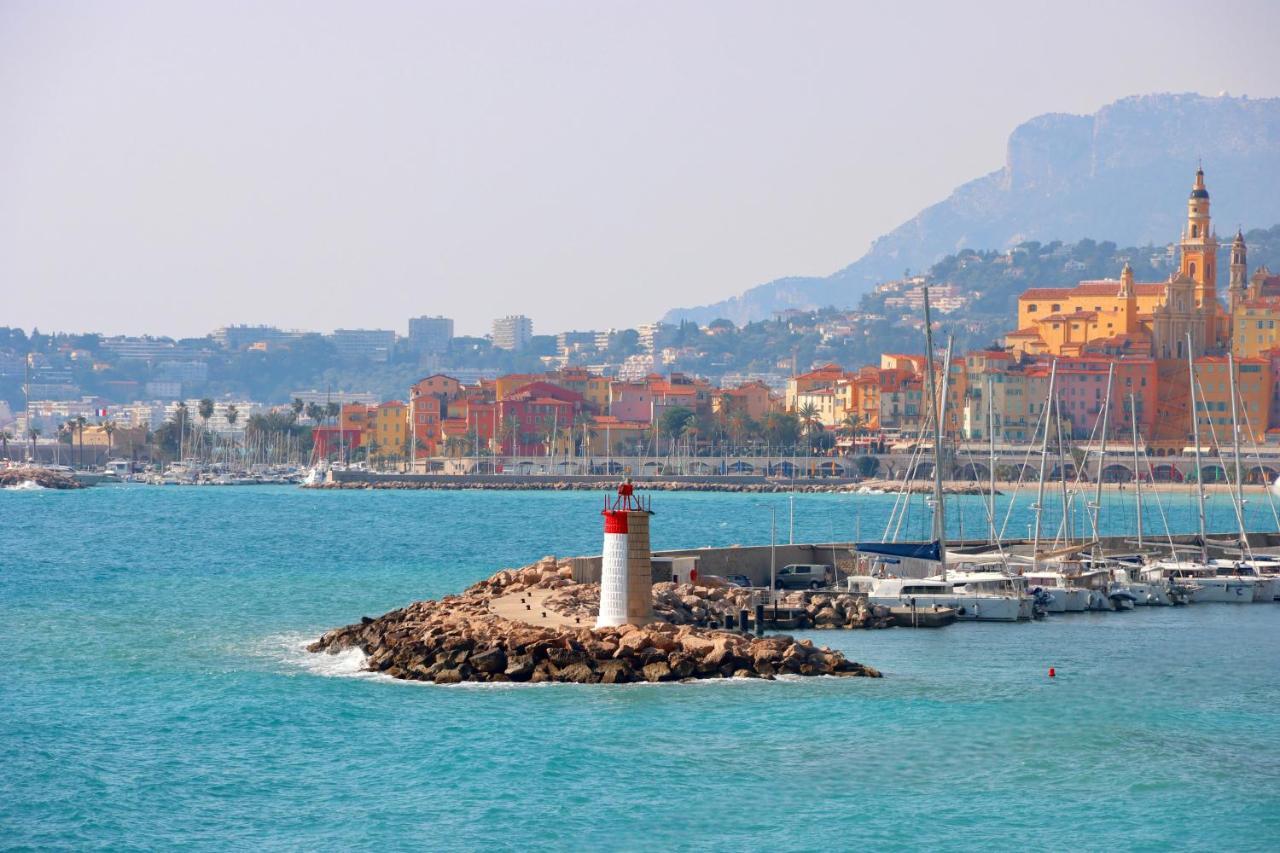 "Terrasse Du Bristol", Imprenable Vue Mer Menton Exteriör bild