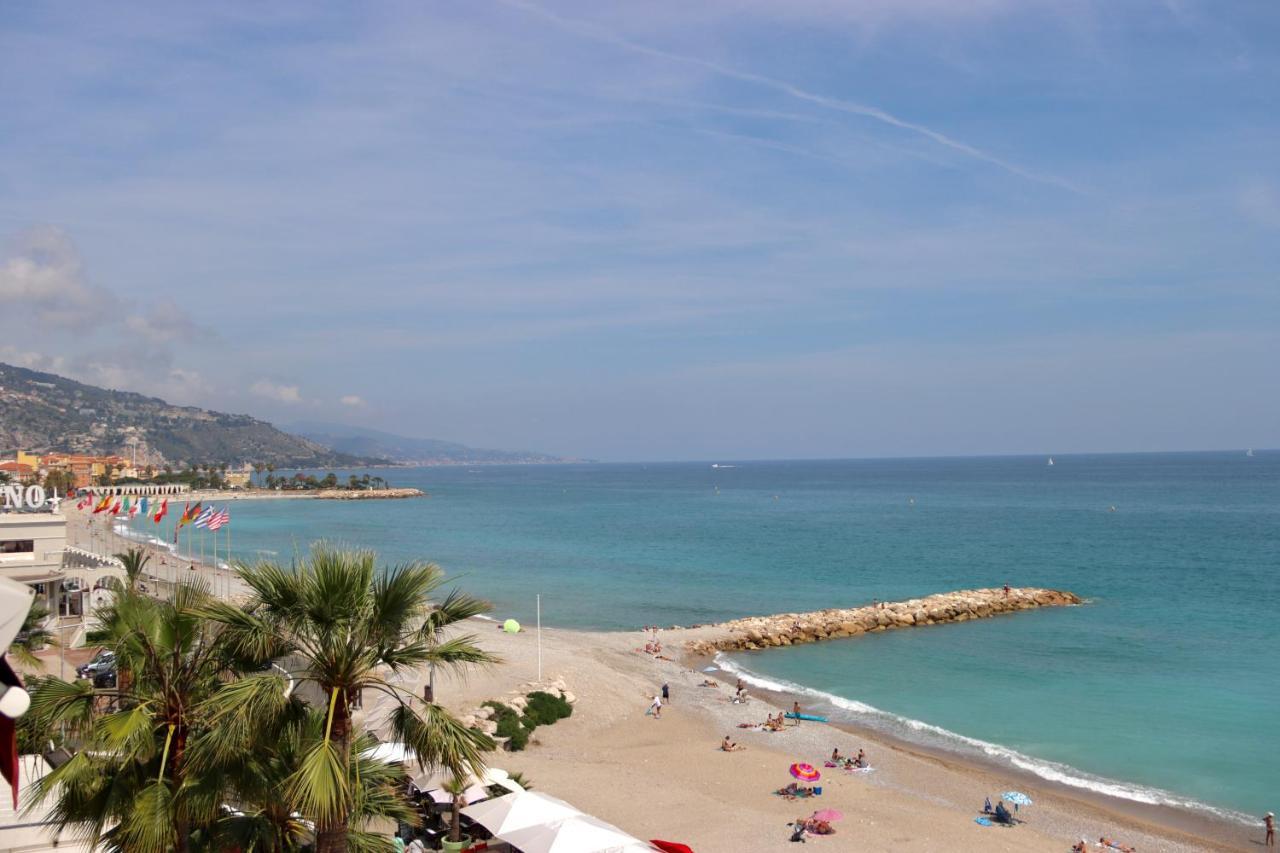 "Terrasse Du Bristol", Imprenable Vue Mer Menton Exteriör bild